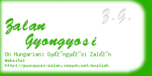 zalan gyongyosi business card